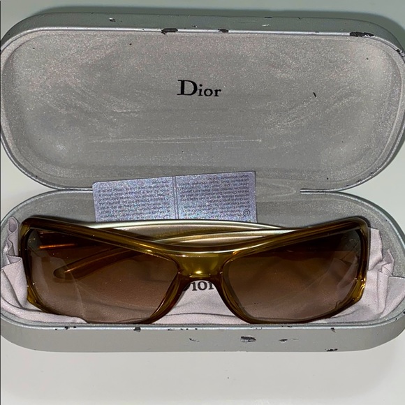 New Dior bronze and silver sunglass vintage